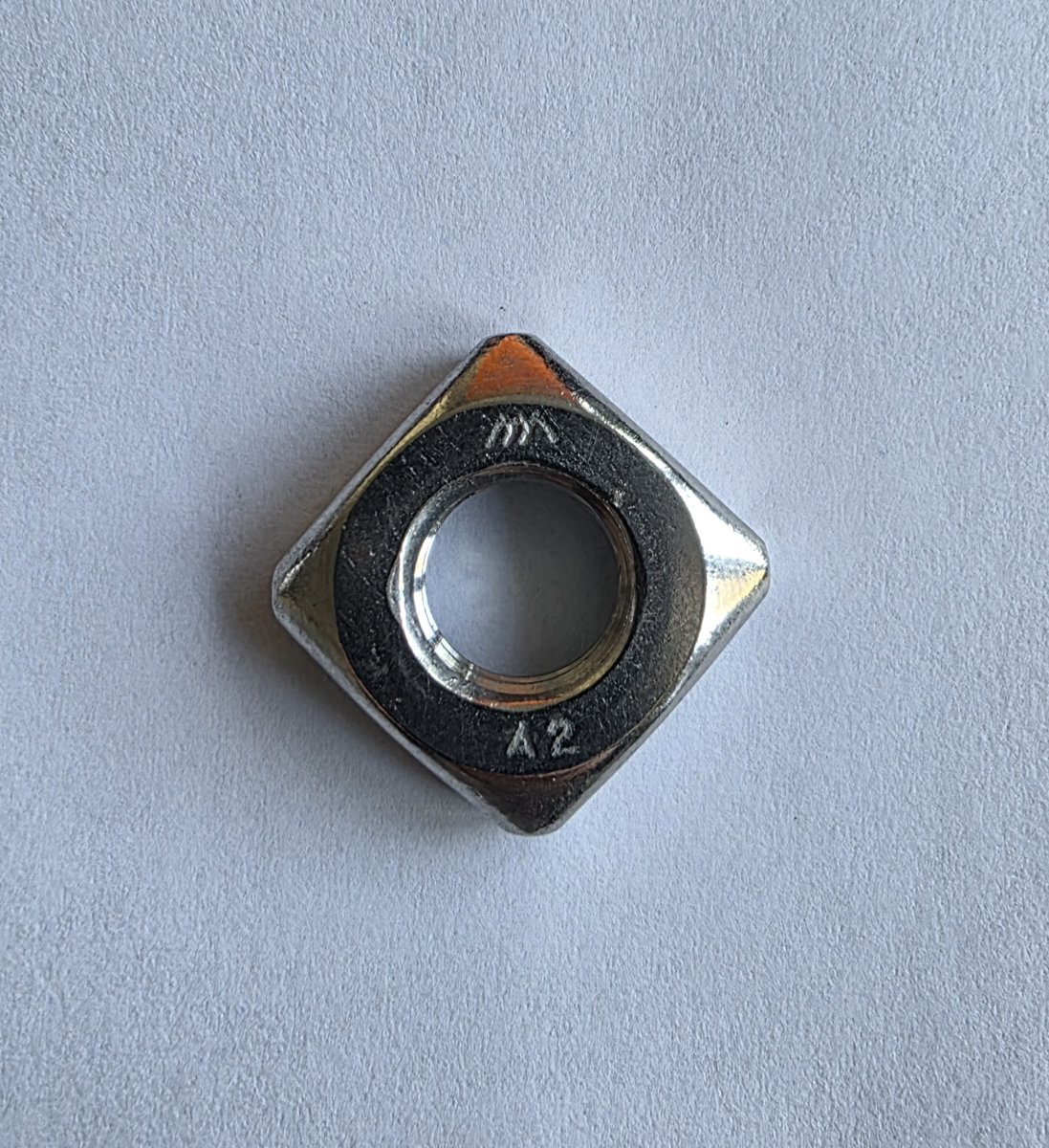 Vierkantmutter DIN 562 M10 SW17 – Edelstahl A2 (niedrige Form)