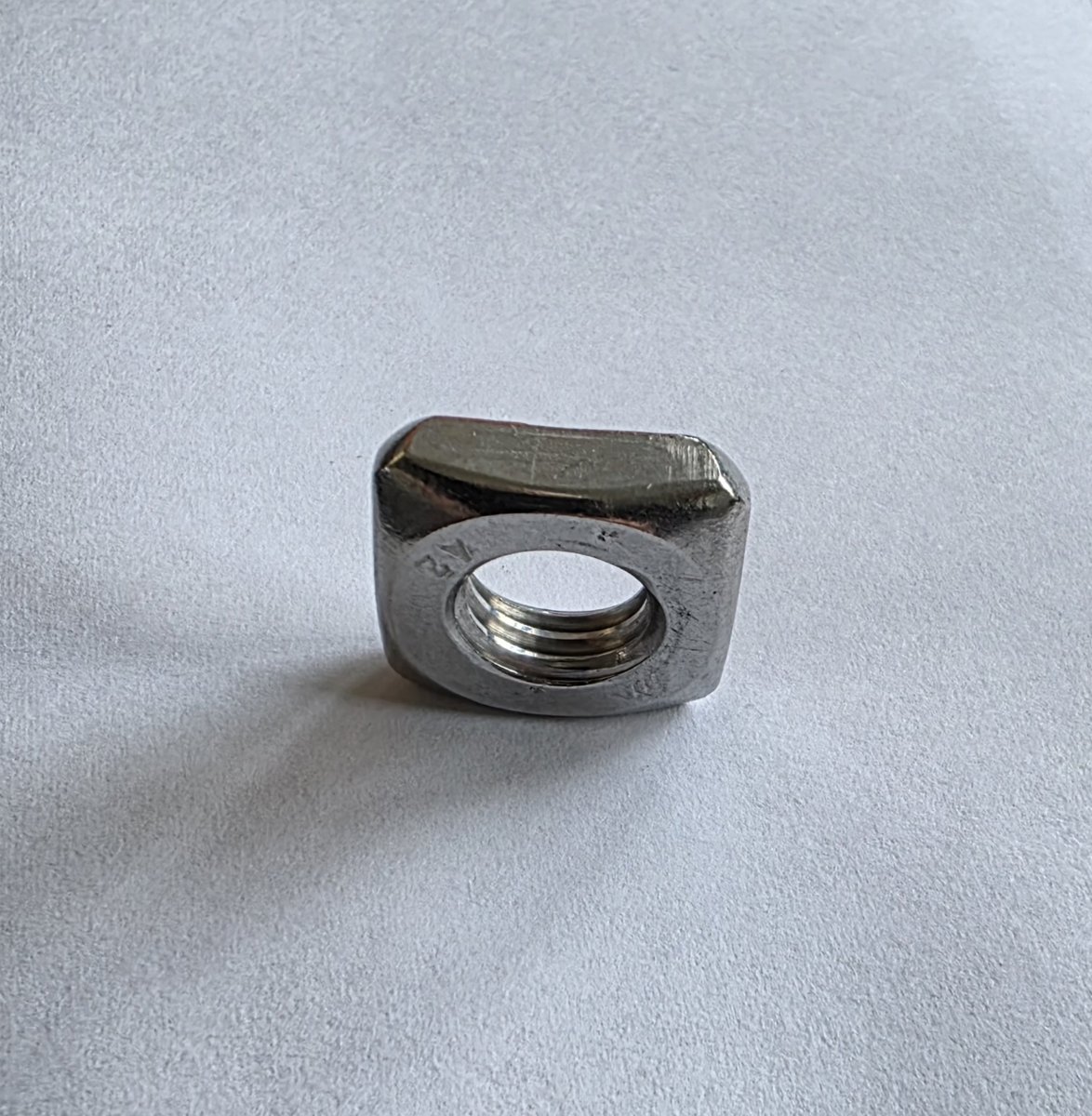 Vierkantmutter DIN 562 M10 SW17 – Edelstahl A2 (niedrige Form)