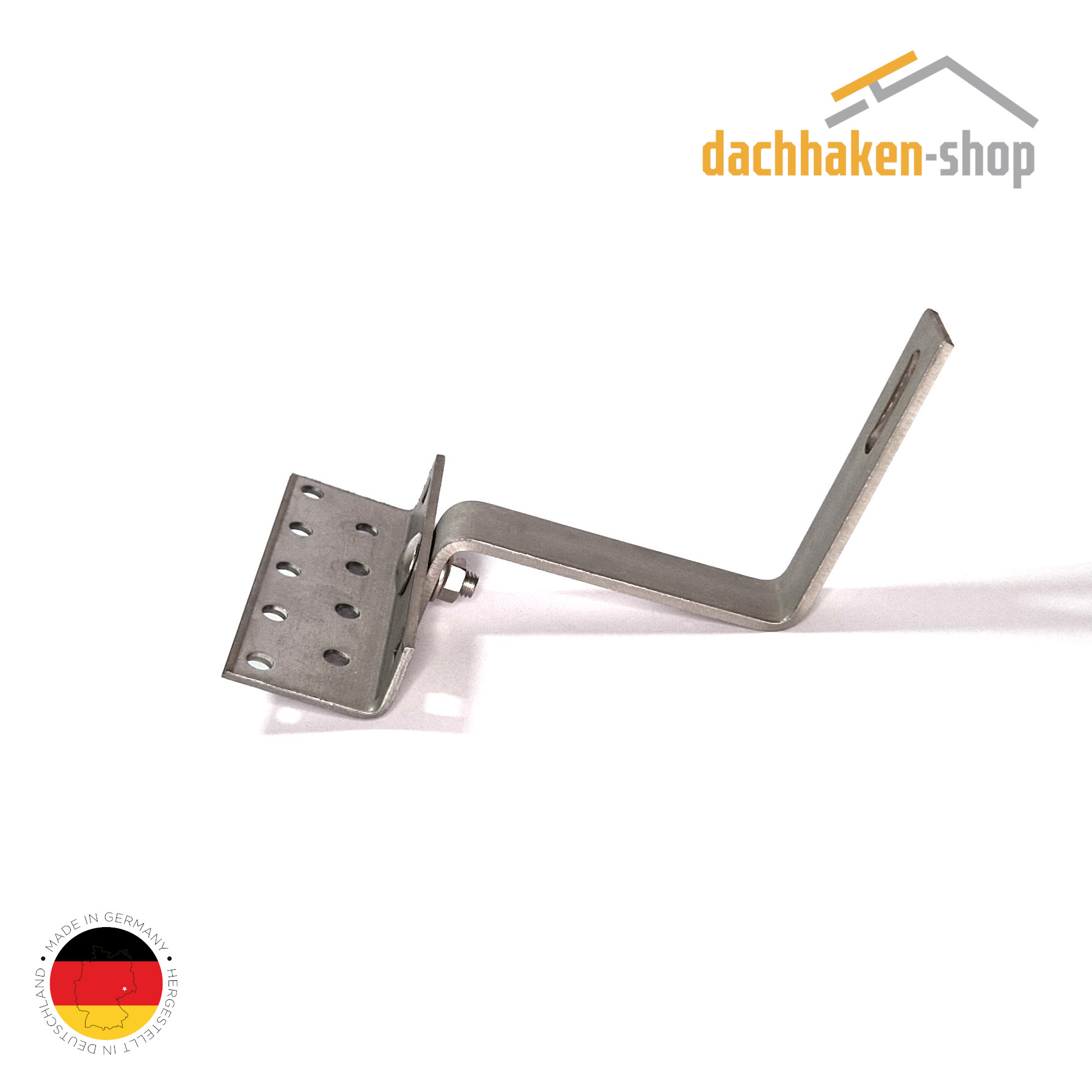 Dachhaken | Platte 4,0 x 60,0 | Haken: 6,0 x 35,0 | Material 1.4301 | 4728